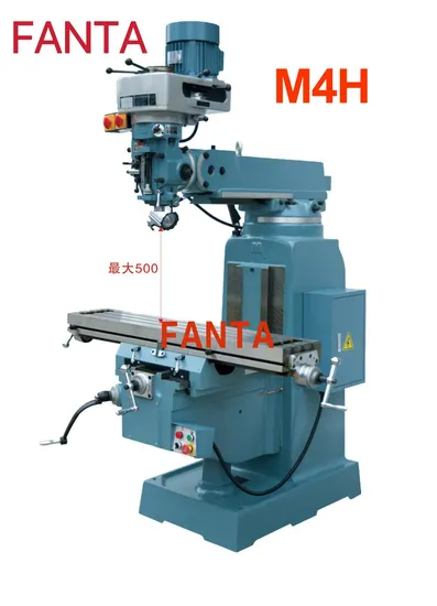 Fanta M4h Turret Milling Machine Spindle to Table Distance 500mm