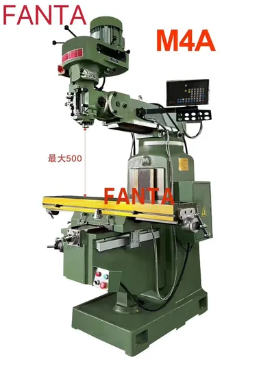 Fanta M4a Turret Milling Machine Spindle to Table Distance 500mm