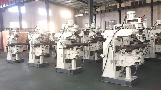 Knee Type Unisersal Milling Machine, with Auto Feeding Worktable, Vertical Milling Head.