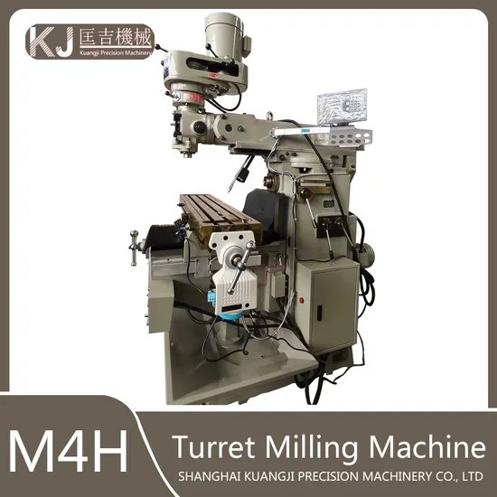 M4h High Precision Vertical and Horizontal Milling Machine Turret Type Metal Universal