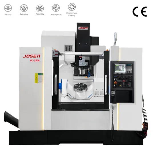 Josen Provide Five-Axis Machining Center UC-350A Features a Durable Worktable for Heavy-Duty Machining