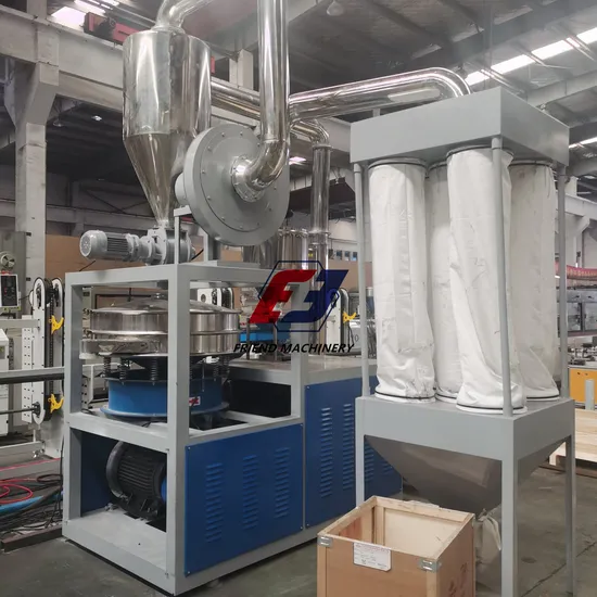 SMP500 Model Plastic Pulverizer/Miller Machine for Grinding PVC Scraps to Powder with Dust Collector Device