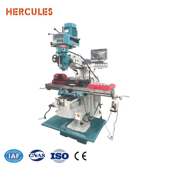 Conventional Turret type Milling machine 58"X12" large working table Taiwan spindle, OEM