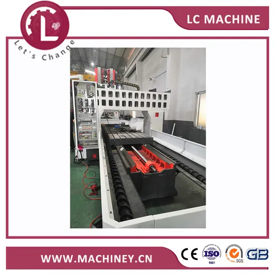 Prefect CNC Two Head Milling Machine for Steel Plate Gear Type-High Feed Rate CNC Double Head Face Milling Machine