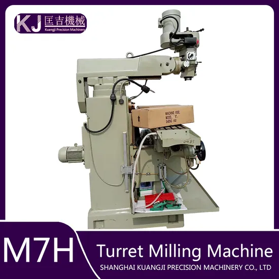 M7h High Precision Vertical and Horizontal Milling Machine Turret Type Metal Universal Milling Machine