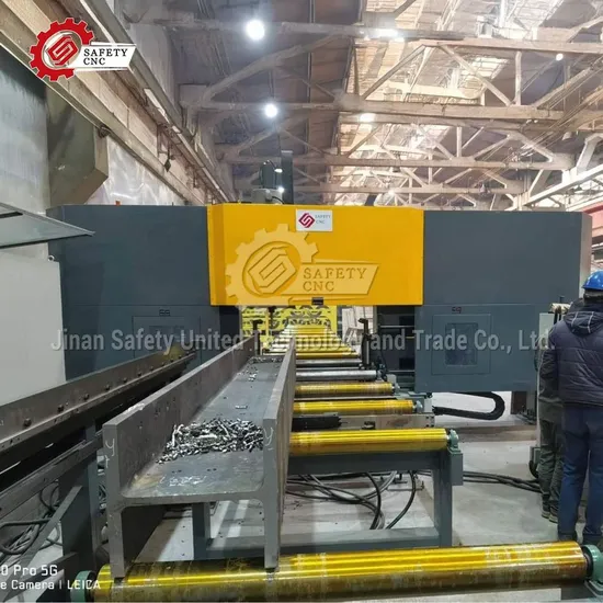 Reliable High-Speed CNC Three-Dimensional Drilling Machine for H-Beams and Channel, Web Size 1250mm, Rotation Speed 180-3200rpm, in Steel Structure