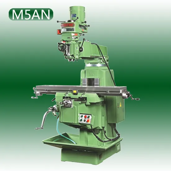 M5an High Precision Vertical and Horizontal Milling Machine Turret Type Metal Universal Radial Milling Machine