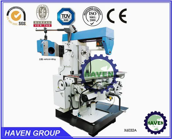 Heavy Duty Universal Rotary Head and Knee-Type Milling Machine,