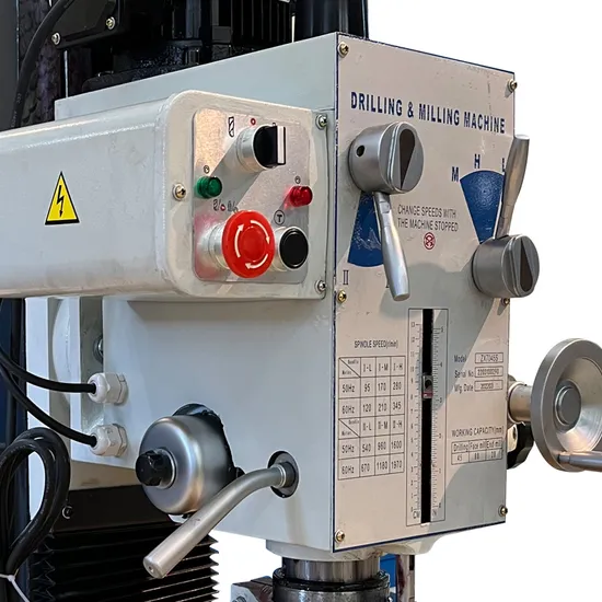 Large Driven Torque Gear Head Auto Feed Drilling & Milling Machine