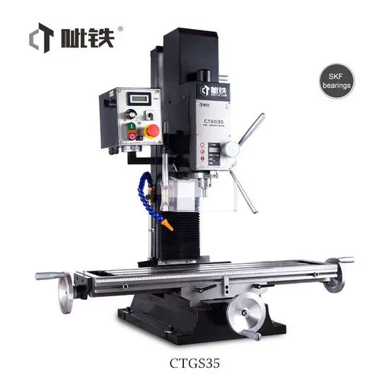 High Quality Ctgs35 Gear Head Auto Feed and Dro Drilling and Milling Machine