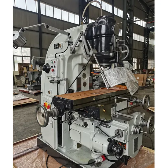 Lifting Table with Vertical Milling Head Knee Type Universal Milling Machine