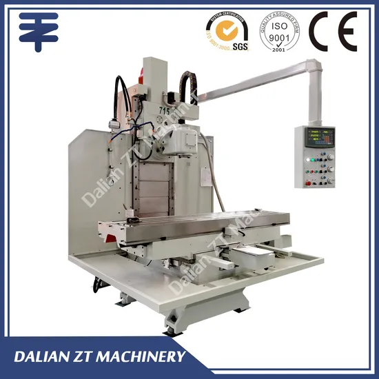 Heavy Bed type Large Worktable Vertical Milling Machine with 3-axis DRO X716
