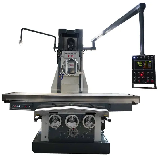 2800X500mm Ball Screw Bed Type Universal Swivel Head Milling Machine (X718)