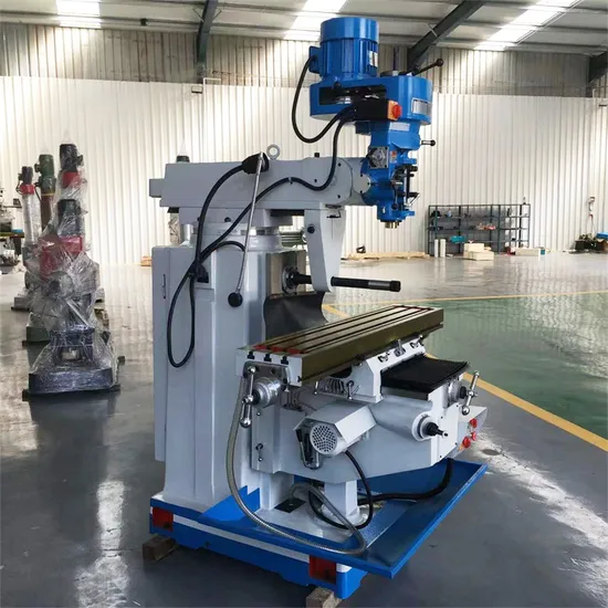 Hot Sell Wholesale Price Universal Milling Machine Manual 3 Axis Turret Milling Machine China Manufacturer Provided Light Duty