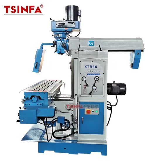 Xtr36 Turret Milling Machine Universal Vertical Horizontal Heavy Duty Manual Mill