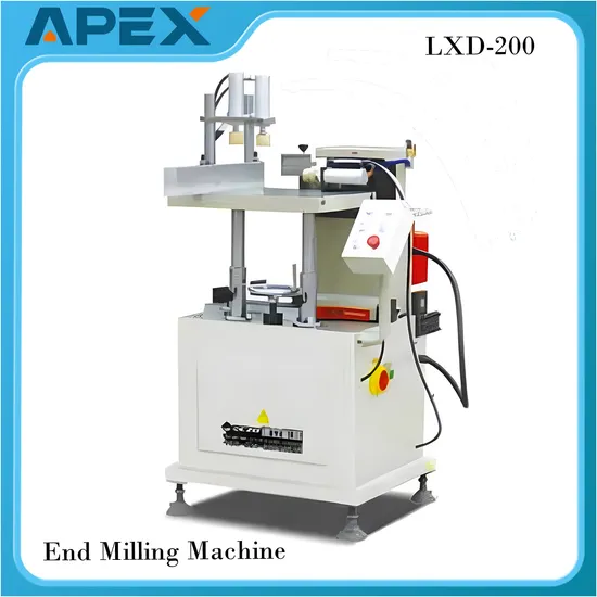 Lxd-200 End Milling Machine for Aluminum Profile End Milling, Step Face and Slotprocessing Adjustable Processing Angle Within 35~90°