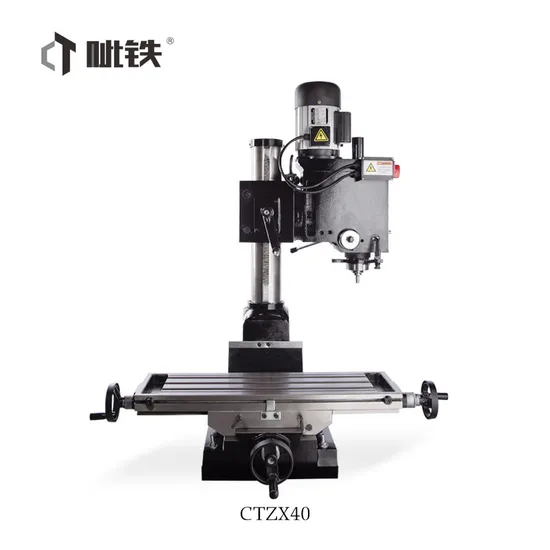 Belt Driven Type and Round Column Milling Machine From China Ctzx40