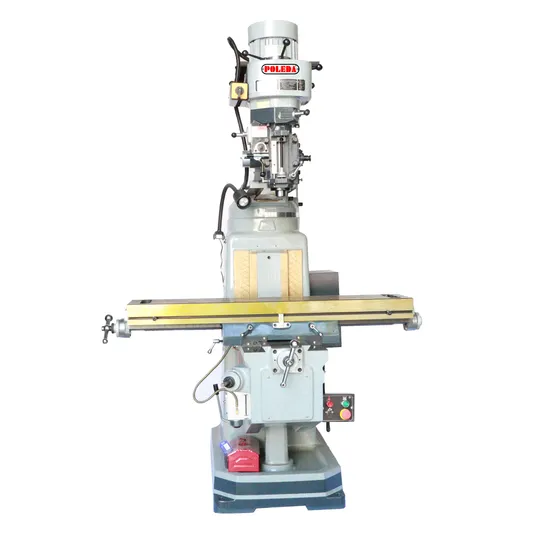 Poleda Saddle Type Turret Milling Machine R8/Nt30 Spindle Made in China