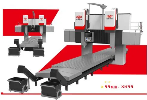 Xk99 CNC Rail Milling Machine with Fixed Crossrail / Customerized Machine