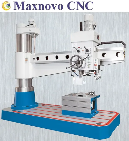Hydraulic 80mm Solid Radial Arm Drilling Machine R80V Maxnovo
