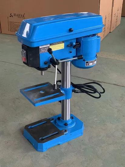 Bench Mounted Drill Press for Precise Woodworking with Compact and Portable Design