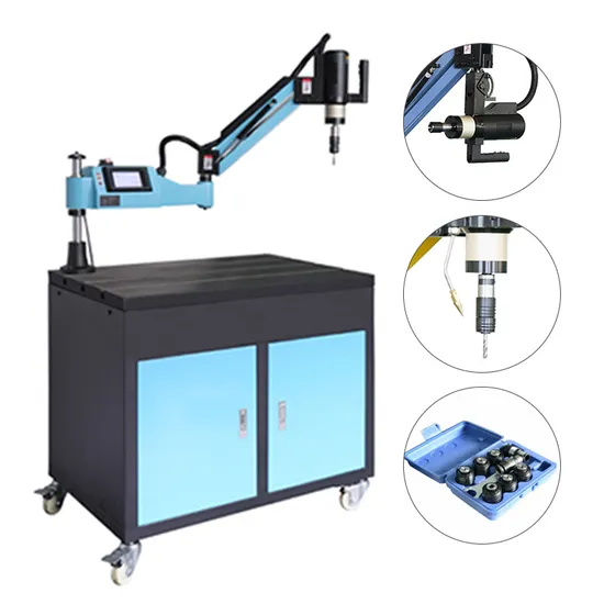 High Strength Moving Workbench Stainless Steel Arm Electric Tapping Machine