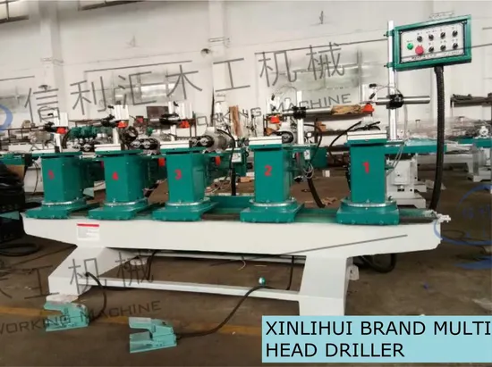 Supply Double-Ended Multi-Head Drill Pneumatic Horizontal Two-Head Drill Woodworking Horizontal Multi-Axis Adjustable Woodworking Drill