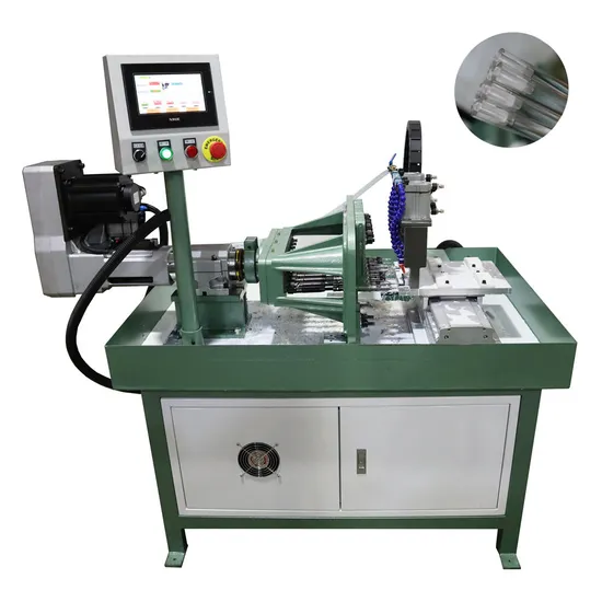 Acrylic Plastic Rods Drilling Tapping Machine with 8 Spindles Horizontal Type