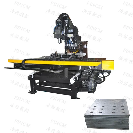 CNC High Speed Plate Drilling Punching Marking Machine FINCM Tower Fabrication Steel Plate High-Speed CNC Hydraulic Punching Drilling Machine