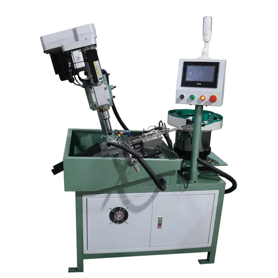 High Speed High Production Precision Small Stamping Punching Parts Tapping Threading Cutting Machine with PLC Control