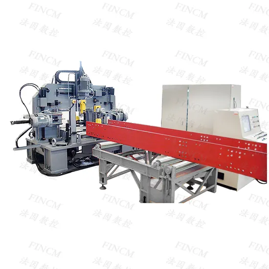 Steel Fabrication Beam Drilling Cutting Saw Machine Fincm Steel Structure Channel Steel CNC Beam Drilling Machine