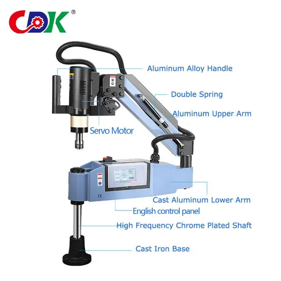 220V M3-M16 Industrial Electric Servo Motor Auto Tapping Arm Machine Thread Tapping Machine