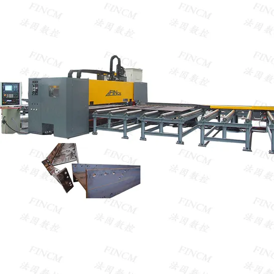 CNC Beam Drilling Sawing Production Machine FINCM Cnc Drilling Machine For H Beam