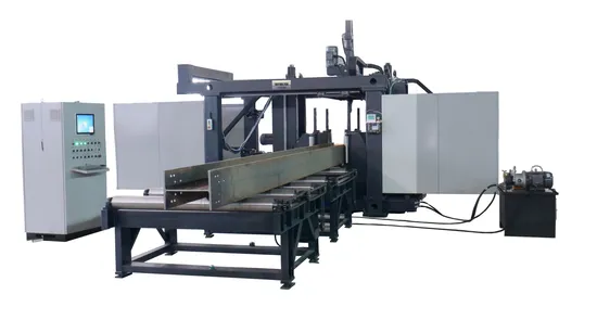 CNC H Beam Drilling Machine for Structure Line Steel Bridge Beam Drilling Machine Steel Drilling Line CNC Machinery Three Spindles Drill Equipment