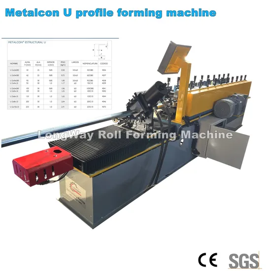 CD Ud Cw Uw U Channel Metal Stud and Track Steel Roll Forming Machine for Partition Drywall Ceiling