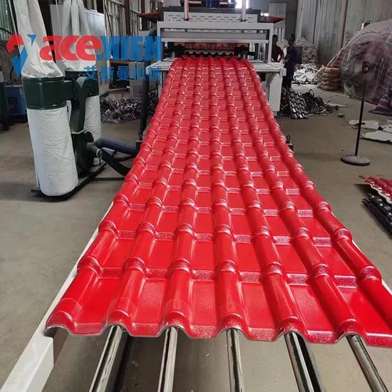 Hot Sale Plastic UPVC PVC ASA Corrugated Glazed Roof Tile Panel Sheet Making Extruder Manufacturing Machine