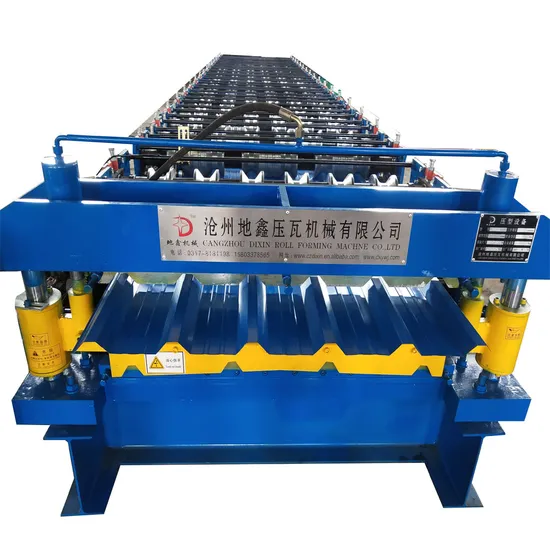 Double Profile Metal Roofing Sheet Making Roll Forming Machine