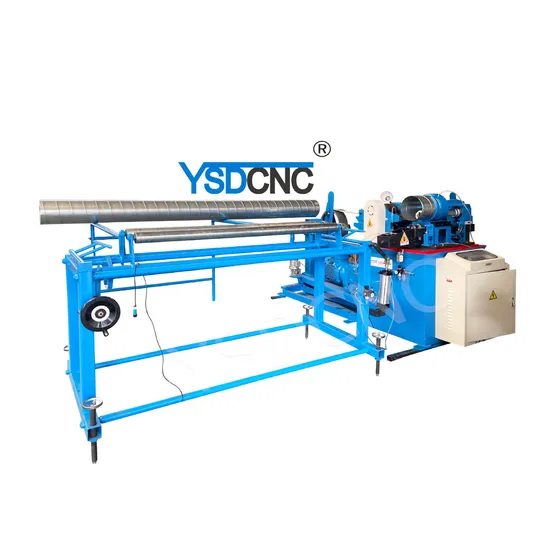 High Speed HVAC Ventilation Roll Cutter Blade Galvanized Stainless Steel Spiral Air Duct Tube Pipe Mould Manufacturing Making Forming Former Machine