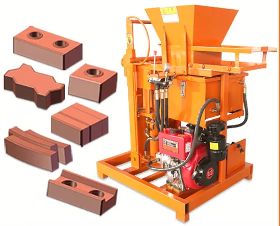 Hr2-25 Diesel Hydraulic Soil Interlocking Brick Machine Manual Small Clay Brick Making Machine