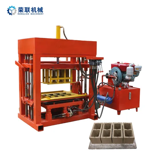 Qt4-28 Hollow Paving Solid Brick Making Machine in Ghana Cement Brick Making Machine