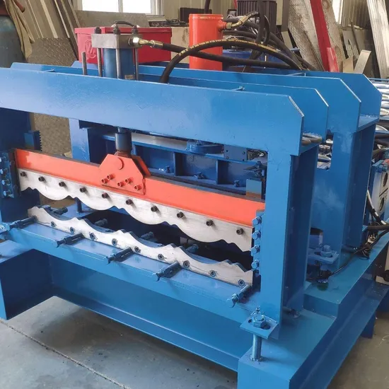 Hv-130e 1000mm Ibr Profile Corrugated Trapezoidal Building Material Machinery Steel Tile Roof Wall Plate Glazed Tile Making Cold Roll Forming Machine