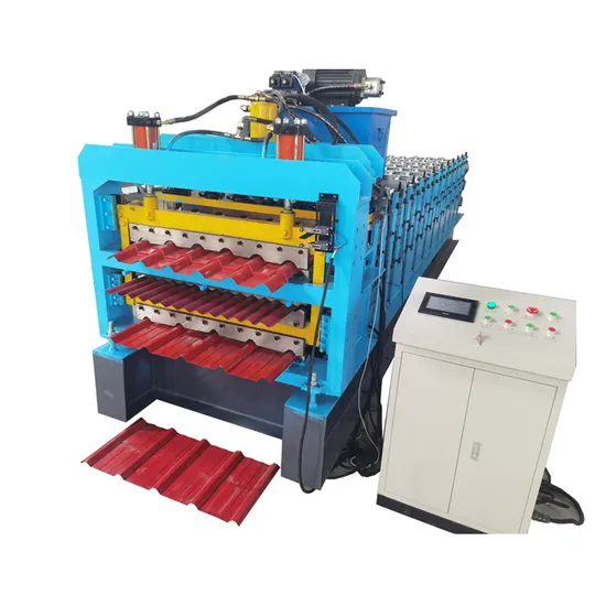 Automatic Custom Roof Tile 3 in 1 Three Layer Triple Deck Roofing Sheet Wall Panel Different Color Metal Steel Products Cold Roll Forming Making Machine