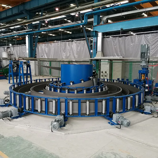 Horizontal Spiral Coil Strip Accumulator