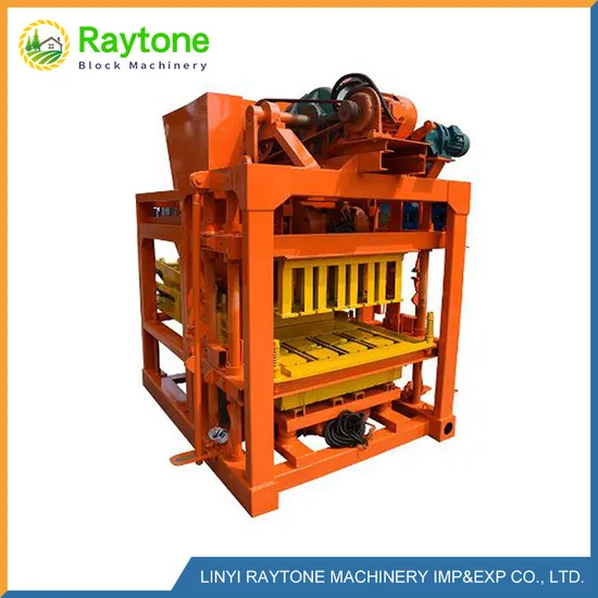 Qt4-28 Semi-Automatic Block Machine Interlocking Brick Machine for Construction Work