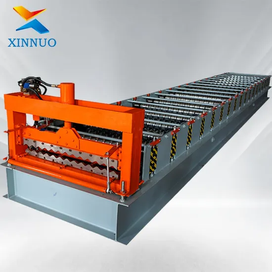 Xinnuo Lifetime Maintance Effctive Width 800mm Long Span Metal Corrugated Roofing Sheet Cold Roll Forming Machine