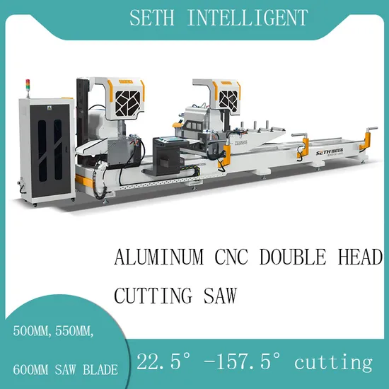Aluminum Window Machine Arbitary Angle Double Head CNC Cutting Machine for Aluminum Curtain Wall Making/Window Door Mahinery / Aluminum CNC Processing Machine