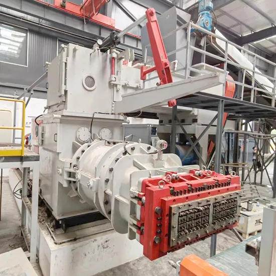 Medium Vacuum Extruder with Mixer for Clay Bricks Ceramic and Wallboard