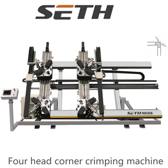 Building-Material-Making-Machinery Four Head Corner Crimping Machine for Aluminum Window and Door Making