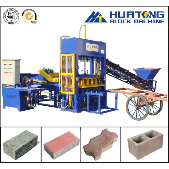 Qt4-15semi-Automatic Block Machine Block Making Machinery Concrete Block Machine From Huatong