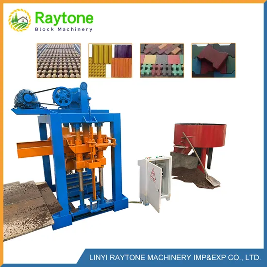 Qt4-40 Paver Vibrated Cement Hollow Concrete Manual Block Machine for Sale